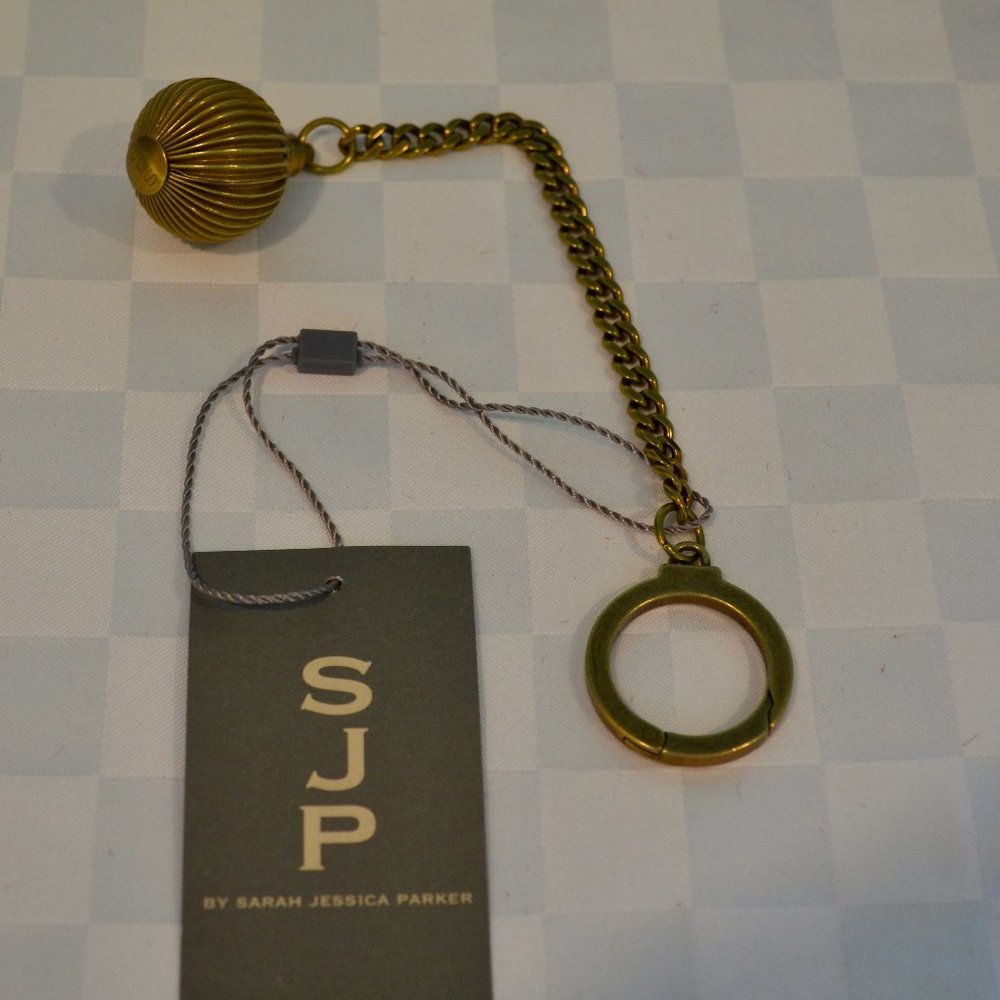 Sarah Jessica Parker Burnished Gold-tone Key Chain